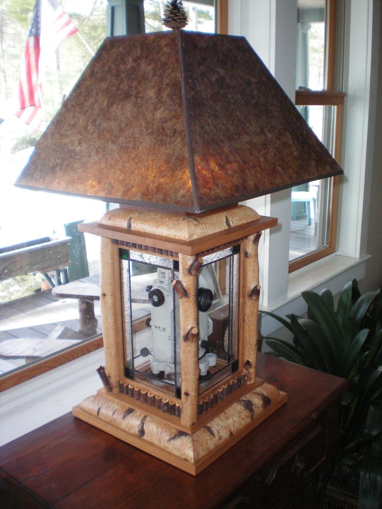 transit, lamp, rustic